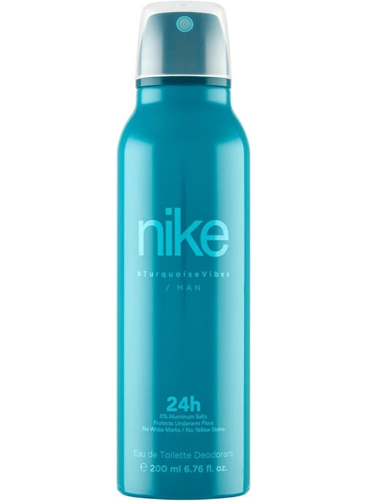 نايكي نايك تركواز فايبس مان مزيل العرق سبراي 24 ساعة، أو دو تواليت، 200 مل - Image 1